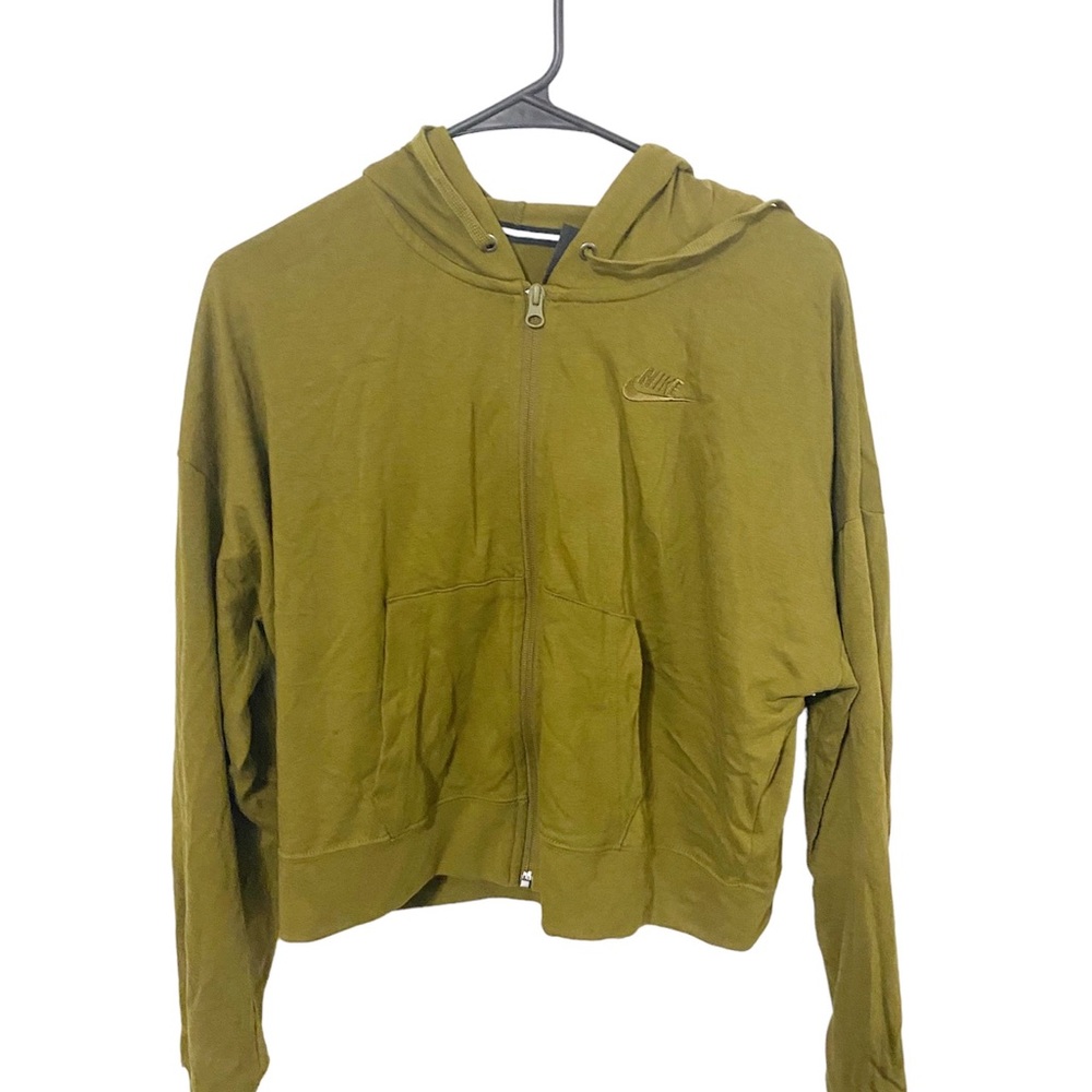 Green nike zip up